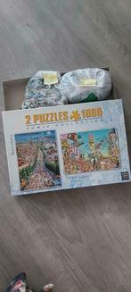 76) puzzle 2 x 1000 pièces, 500 à 1500 pièces, Puzzle, Enlèvement, Utilisé