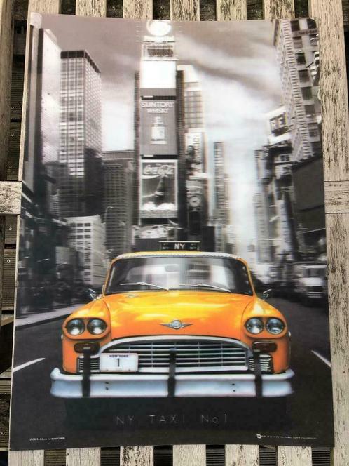 NYC New York City 3D poster 67 cm x 47 cm doorschijnend viny, Antiek en Kunst, Curiosa en Brocante, Verzenden