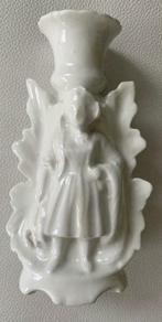 Oude kandelaar in porselein, Antiek en Kunst, Ophalen of Verzenden