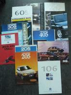 brochures Peugeot  1984 - 1998 205 406 605, Gelezen, Peugeot, Ophalen of Verzenden