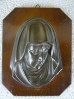 Antiek paneel Heilige Maria met droevige blik paneel Maria, Antiek en Kunst, Antiek | Religieuze voorwerpen, Ophalen of Verzenden