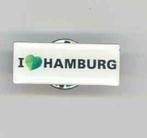 Broche "J'aime Hambourg", Envoi, Ville ou Campagne, Insigne ou Pin's, Neuf