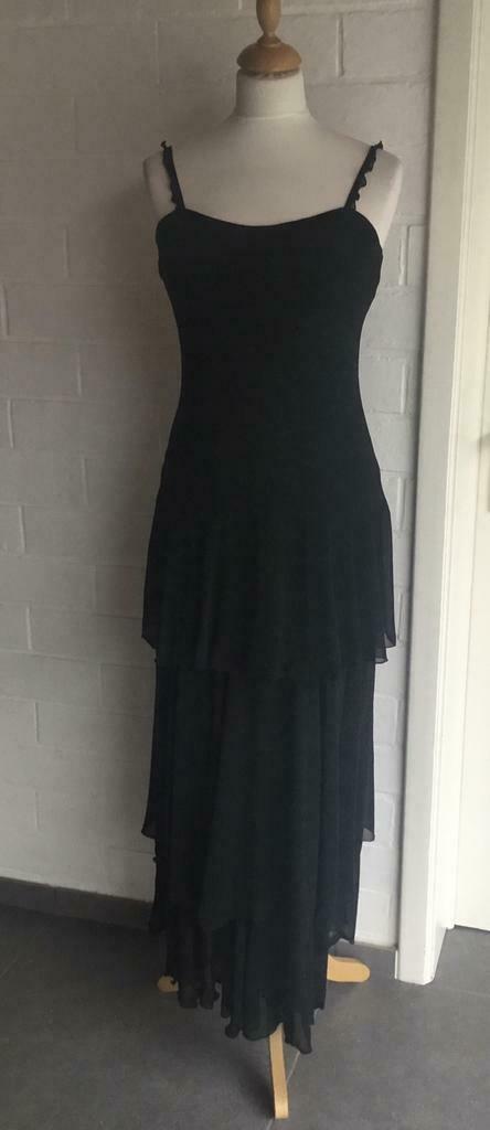 Joseph Ribkoff lange zwarte jurk XS (34), Kleding | Dames, Jurken, Zo goed als nieuw, Maat 34 (XS) of kleiner, Zwart, Onder de knie