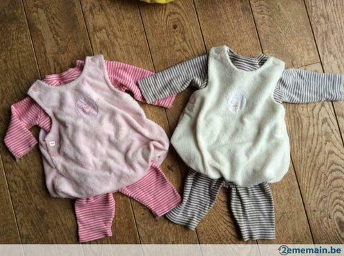 2 ensembles robe - legging - t-shirt assortis  jumelles, Enfants & Bébés, Vêtements de bébé | Taille 56, Utilisé, Fille, Costume