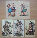 5 bonniekaarten van Alfred Mainzer kinderparen New York, Ophalen of Verzenden