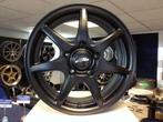 NIEUWE demo set 15 inch 5x114.3 mat zwarte alu sportvelgen, Nieuw, 15 inch, Velg(en), Ophalen of Verzenden