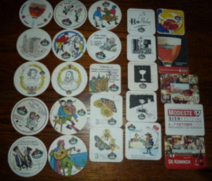 25 verschillende bier viltjes DE KONINCK Antwerpen, Verzamelen, Biermerken, Gebruikt, Viltje(s), De Koninck, Ophalen of Verzenden