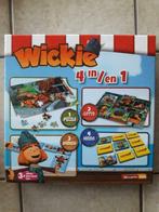 4 in 1 Wickie - memo/domino/lotto/puzzel (100 stuks), Hobby en Vrije tijd, Studio 100, Gebruikt, Ophalen of Verzenden, Drie of vier spelers