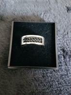 Ring in edelstaal maat 52, Handtassen en Accessoires, Ringen, IJzer of Staal, Ophalen of Verzenden, Zo goed als nieuw, Dame