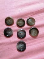 lot de 7 boutons marbré brun 25mm