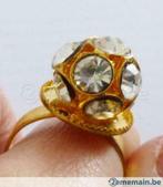 bague réglable boule à facette de gros strass cabochon, Nieuw