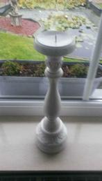 Kandelaars wit hoogte 30 cm 4stuks, Ophalen, Wit