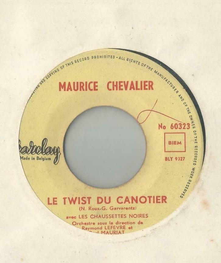 Maurice Chevalier – Le twist du canotier - Single, Cd's en Dvd's, Vinyl Singles, Gebruikt, Single, Pop, 7 inch, Ophalen of Verzenden