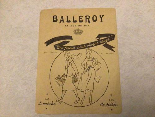 Oude reclame folder Balleroy le roy du bas, Verzamelen, Merken en Reclamevoorwerpen, Gebruikt, Ophalen of Verzenden