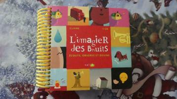 Livre-CD "L'Imagier des Bruits", Enlèvement, Comme neuf, Livre à déplier, à toucher ou à découvrir