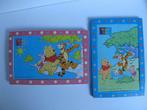 2 puzzels Winnie The Pooh 24 stukjes in foam, Kinderen en Baby's, Ophalen of Verzenden, 10 tot 50 stukjes, Gebruikt, 2 tot 4 jaar