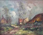 Tableau "Village d'Ardenne, signé A. Fraipont, Envoi