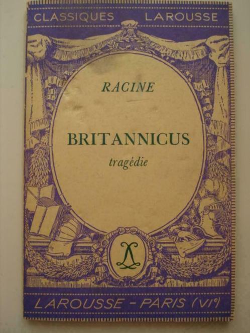 4. Racine Britannicus tragédie Classiques Larousse 1953, Livres, Littérature, Utilisé, Europe autre, Envoi