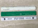 3 Retro meetlatten 30cm met Banken-opdruk (zn2997), Ophalen of Verzenden, Overige typen