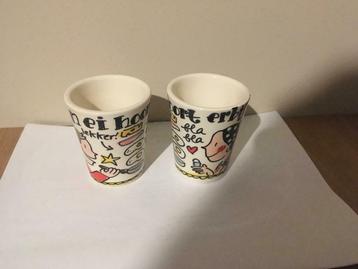 Eierdopjes blond Amsterdam set van 2, Huis en Inrichting, Blond Amsterdam, Overige typen, Ophalen of Verzenden, Zo goed als nieuw