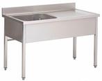 Plonge inox 1 bac et 1 égouttoir 1000x700x850, Articles professionnels, Horeca | Équipement de cuisine, Neuf, dans son emballage