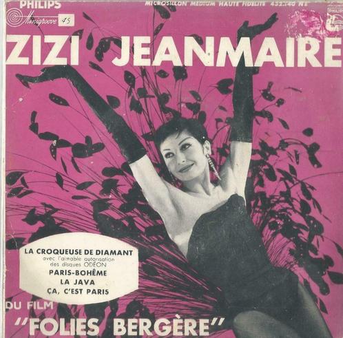 Zizi Jeanmaire – La croqueuse de diamant / La Java + 2 - EP, CD & DVD, Vinyles Singles, Utilisé, EP, Pop, 7 pouces, Enlèvement ou Envoi