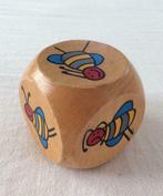 gros dés jouet en bois 5 x 5 cm abeilles, Autres types, Utilisé, Enlèvement ou Envoi