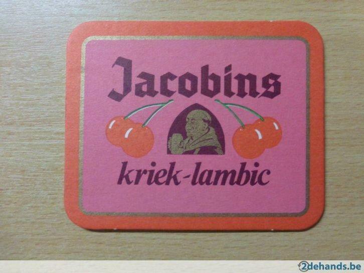 4 oude bierviltjes jacobins  brouwerij omer vander ghinste, Verzamelen, Biermerken, Gebruikt, Ophalen of Verzenden