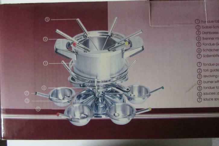 Fondueset "Berghaus"  Nieuw in de doos !, Elektronische apparatuur, Gourmetstellen, Nieuw, 4 t/m 7 personen, Ophalen of Verzenden
