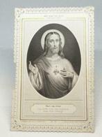 Kanten Devotieprentje ZOET HART VAN JESUS - eind 1800, Bidprentje, Ophalen of Verzenden