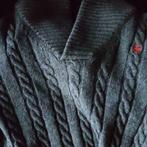 G-star RAW kabeltrui met kraag - in grijze wol, S, Vêtements | Hommes, Pulls & Vestes, Comme neuf, Enlèvement ou Envoi