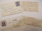 2 poststempel brieven JODOIGNE 1929 1940, Gelopen, Waals-Brabant, Ophalen of Verzenden, 1920 tot 1940