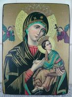Antiek Icoon Heilige Maria en Jezus icoon Maria antiek ikoon, Antiek en Kunst, Ophalen of Verzenden