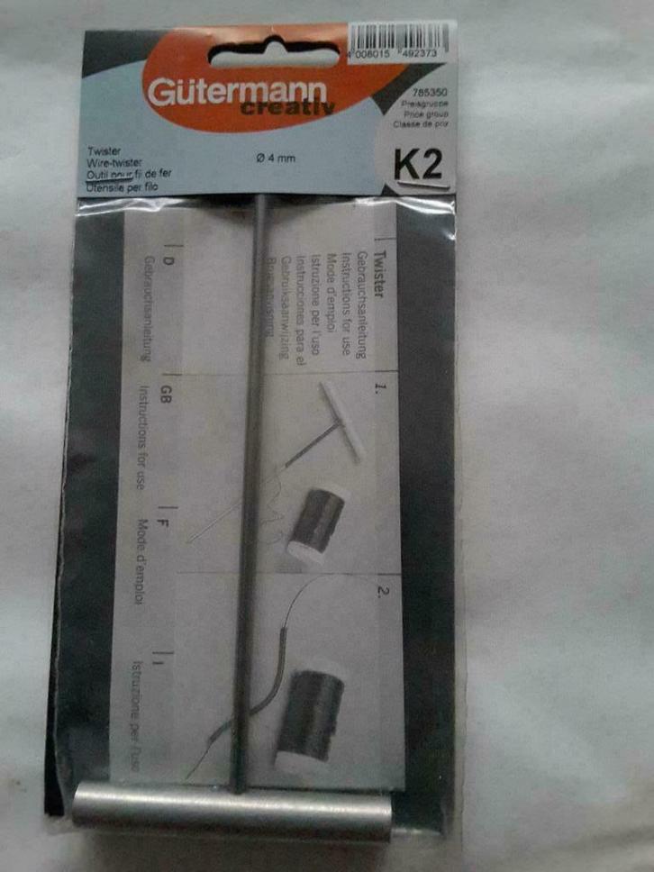 sieraden accessoire twister wire tool 4 mm 785350, Hobby en Vrije tijd, Kralen en Sieraden maken, Nieuw, Draad, Ophalen of Verzenden