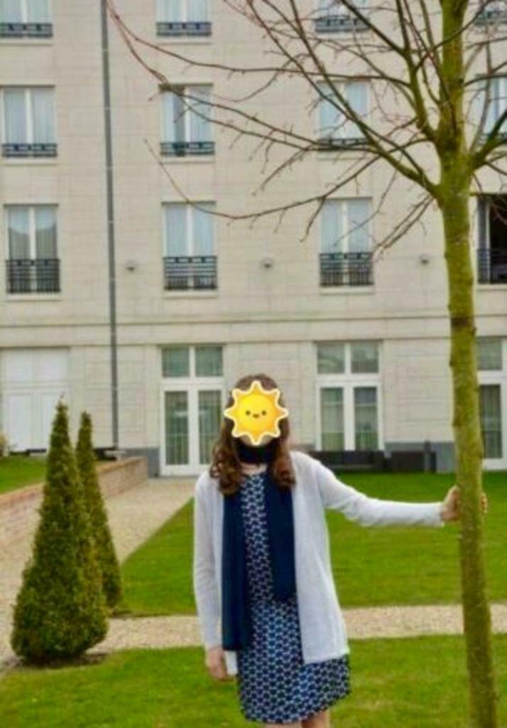 Prachtig kleedje Terre Bleue maat S vr Vormsel, lentefeest, Kinderen en Baby's, Kinderkleding | Maat 152, Zo goed als nieuw, Meisje