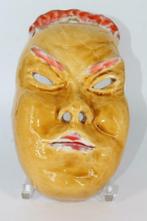 Masque signé Gallo en terracotta vernissé