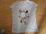 T-shirt taille 42, Beige, Manches courtes, Porté, Taille 42/44 (L)