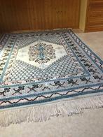 Handgeknoopt Tunesisch tapijt, Huis en Inrichting, Stoffering | Tapijten en Vloerkleden, Ophalen, Zo goed als nieuw, Blauw