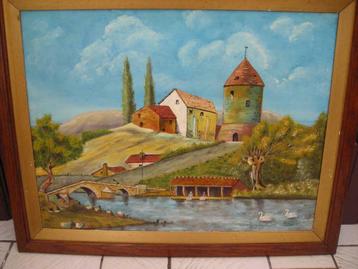 Schilderij getekend Ferd. Delannoy beschikbaar voor biedingen