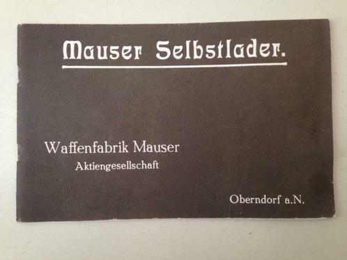 Mauser Selbstlader. Waffenfabrik Mauser Aktiengesellschaft, Livres, Histoire nationale, Enlèvement ou Envoi