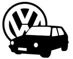 VW golf 1 sticker, Autos : Divers, Autocollants de voiture, Enlèvement ou Envoi