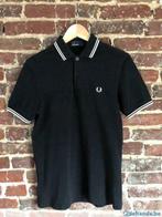 Fred Perry Twin Tipped polo zwart/wit maat S, Noir, Taille 46 (S) ou plus petite, Enlèvement, Neuf