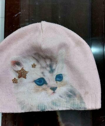 Joli bonnet motif chaton taille 6-8 ans, Kinderen en Baby's, Kinderkleding | Mutsen, Sjaals en Handschoenen, Meisje, 110 t/m 116