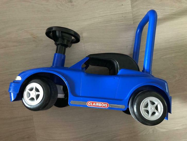 Supertoffe blauwe cabrio loopauto van clairbois, Kinderen en Baby's, Speelgoed | Buiten | Voertuigen en Loopfietsen, Gebruikt