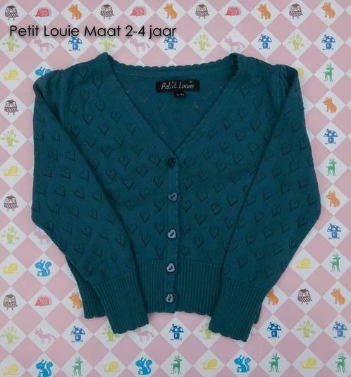 Cardigan Petit Louie King Louie petrol Maat 2 4 jaar Kinderkleding Maat 104 2dehands