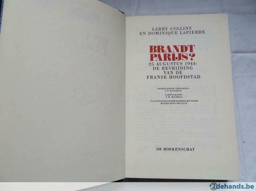 Brandt Parijs? Larry Collins en Dominique Lapierre, Livres, Guerre & Militaire, Utilisé, Enlèvement ou Envoi