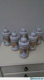 serie 6 apotheekpotten, Antiek en Kunst