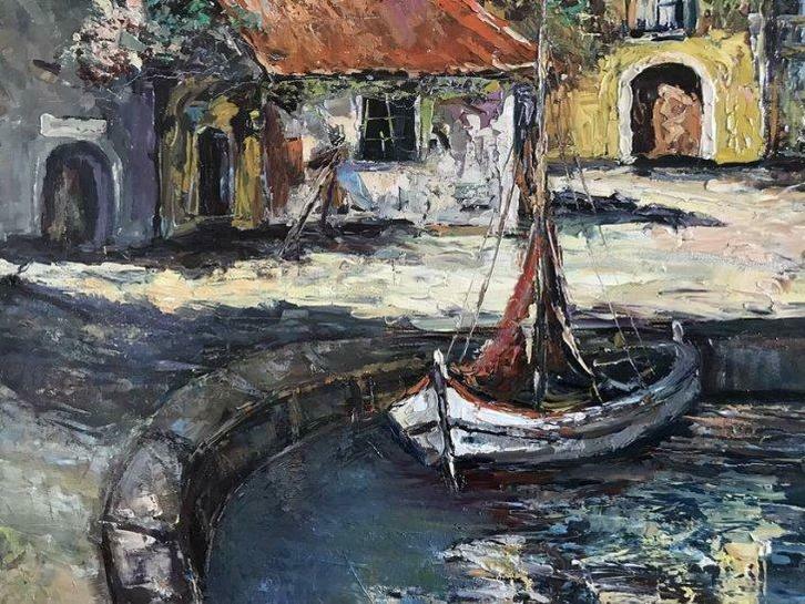 Tableau, attribué à  Raoul About, XIXème-XXème, Antiquités & Art, Art | Peinture | Moderne