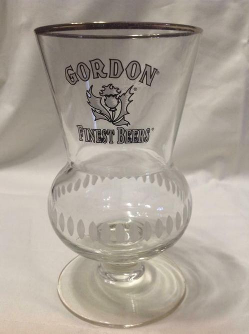 GORDON FINEST BEERS 33cl bierglas op voet  NIEUW!!!, Verzamelen, Biermerken, Nieuw, Glas of Glazen, Ophalen of Verzenden