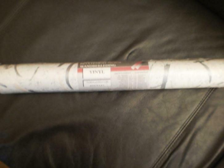 1 rol Retro behangpapier, Huis en Inrichting, Stoffering | Behang, Wit, Beige, Grijs, minder dan 10 m², Ophalen of Verzenden